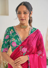 Ivy Saree Blouse Set - Red