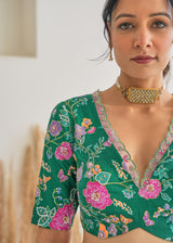 Ivy Saree Blouse Set - Red