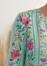 Nima Kurta Set - Aqua Blue