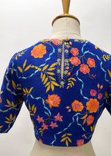ZULAYA BLOUSE - ELECTRIC BLUE