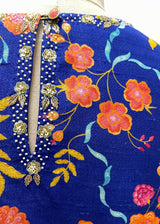 ZULAYA BLOUSE - ELECTRIC BLUE