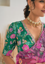 CHANDNI PAHWA IN OUR Avril Saree Blouse Set - Magenta