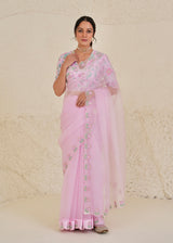 Ichika Saree - Rose Pink