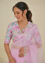 Ichika Saree - Rose Pink
