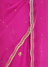 Veechi Saree Blouse Set - Magenta