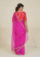 Veechi Saree Blouse Set - Magenta