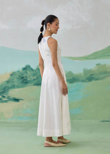 PORCELA FLOW DRESS - IVORY