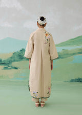 AUREA LONG KURTA WITH PANTS - SAND