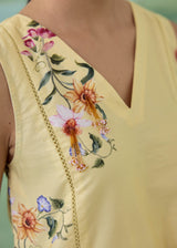 WILLOW SHIFT DRESS - BUTTER YELLOW