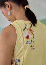 WILLOW SHIFT DRESS - BUTTER YELLOW