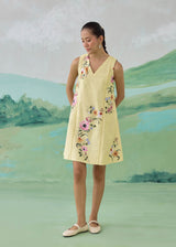 WILLOW SHIFT DRESS - BUTTER YELLOW
