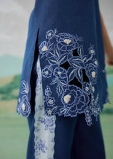 BLUE HOUR SLEEVELESS COORD SET - DENIM