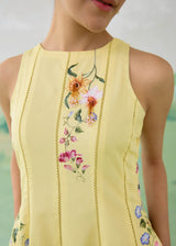 WILLOW SLEEVELESS DRESS - BUTTER YELLOW