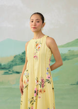WILLOW SLEEVELESS DRESS - BUTTER YELLOW