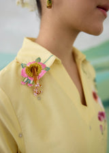 AUREA SHIRT DRESS - BUTTER YELLOW