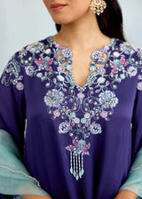 NAAZ KURTA SET - DEEP INDIGO