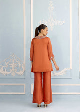 SAIRA CO-ORD SET - BURNT ORANGE