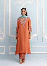 NAAZ KURTA SET - BURNT ORANGE
