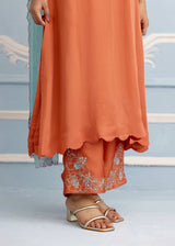 NAAZ KURTA SET - BURNT ORANGE