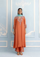 NAAZ KURTA SET - BURNT ORANGE
