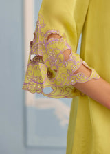 NAYAB FARSHI SET - CITRON YELLOW