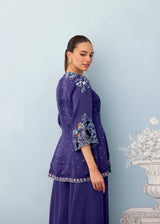 NAZM SHARARA SET - DEEP INDIGO