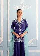 NAZM SHARARA SET - DEEP INDIGO