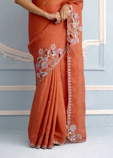 AARZOO SAREE - BURNT ORANGE