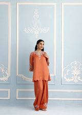 NAYAB FARSHI SET - BURNT ORANGE