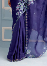 AARZOO SAREE - DEEP INDIGO
