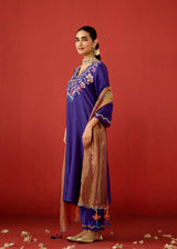 ZOYA KURTA SET - PURPLE