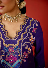 ZOYA KURTA SET - PURPLE