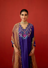 ZOYA KURTA SET - PURPLE