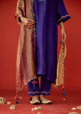 ZOYA KURTA SET - PURPLE