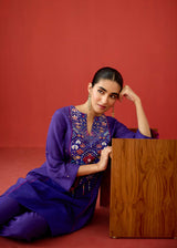 NURA KURTA SET - PURPLE