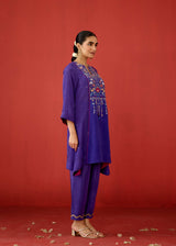 NURA KURTA SET - PURPLE