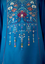 NURA KURTA SET - CERULEAN BLUE