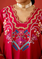 ZOYA KURTA SET - RED
