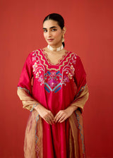 ZOYA KURTA SET - RED