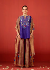 ABEER SHARARA SET - PURPLE