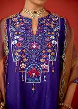 ABEER SHARARA SET - PURPLE