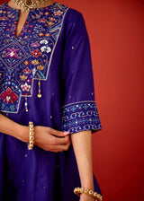 ABEER SHARARA SET - PURPLE