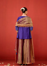 ABEER SHARARA SET - PURPLE