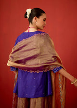 ABEER SHARARA SET - PURPLE