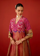 ZARIN ANARKALI SET - RED