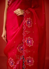 ZOHRA SAREE - RED