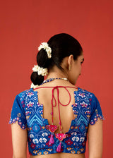 ZOHRA SAREE BLOUSE SET - RED