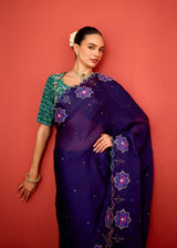 ZOHRA SAREE - PURPLE