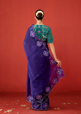 ZOHRA SAREE - PURPLE