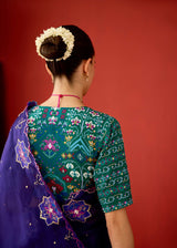 ZOHRA SAREE BLOUSE SET - PURPLE